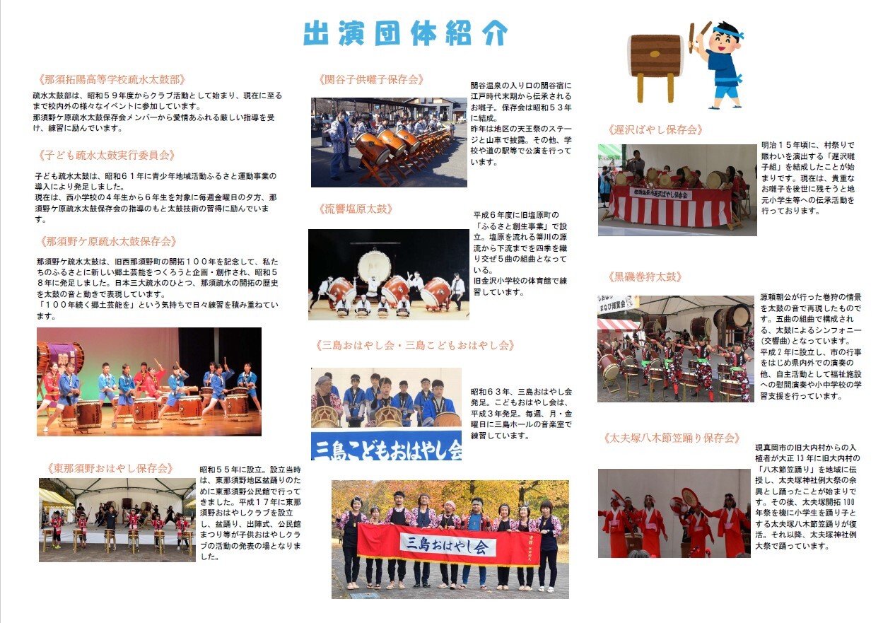 R7郷土芸能発表発会出演団体紹介