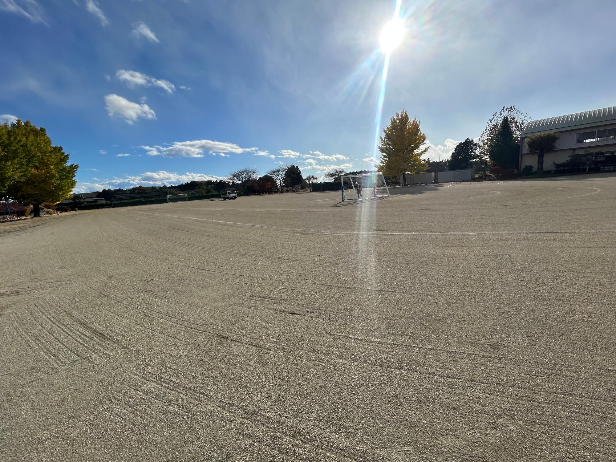 波立小学校校庭整備