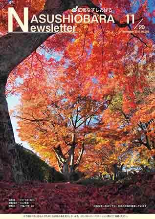 広報なすしおばら11月20日号表紙「大山参道の紅葉」
