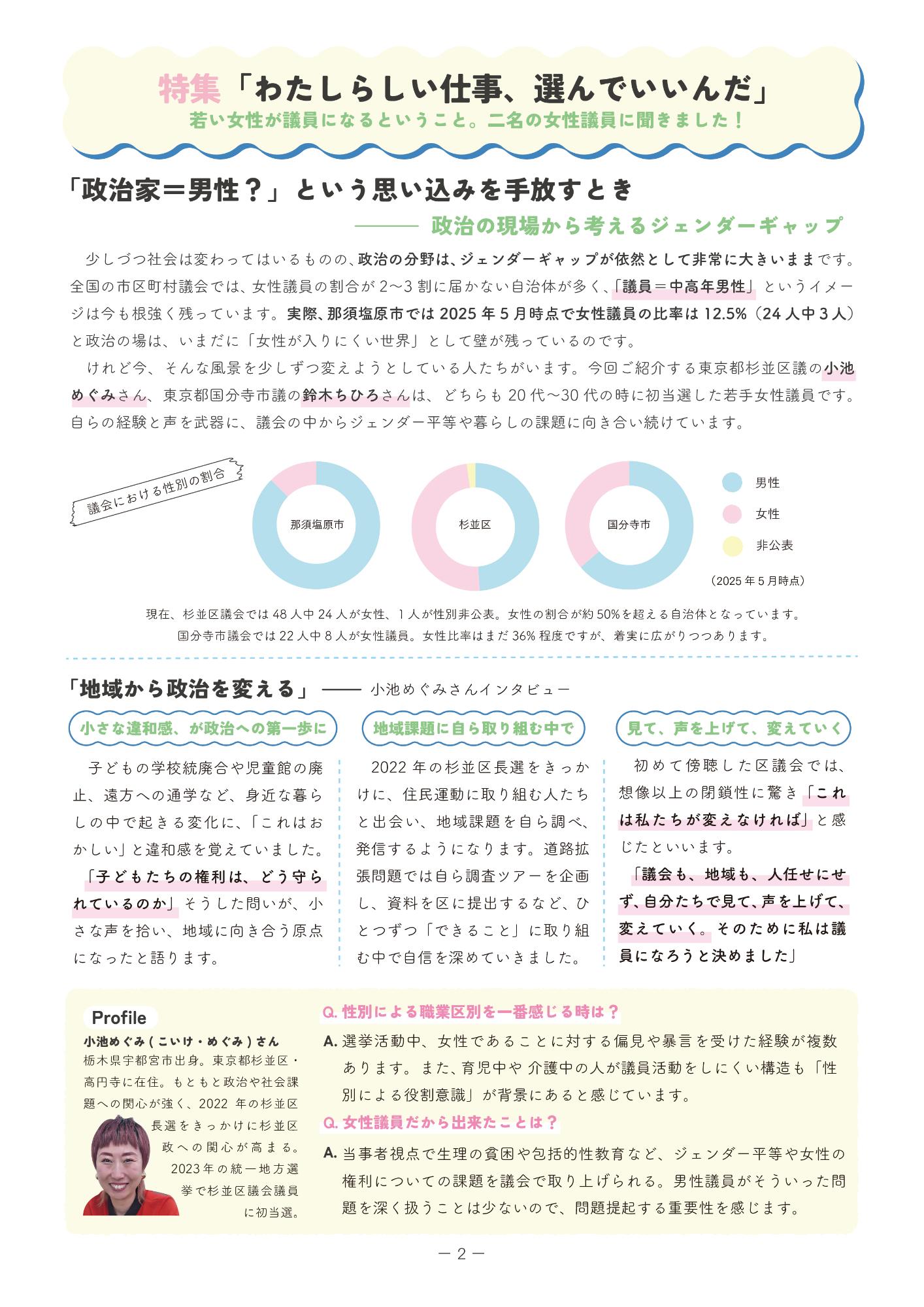 那須塩原市男女共同参画情報みいな2