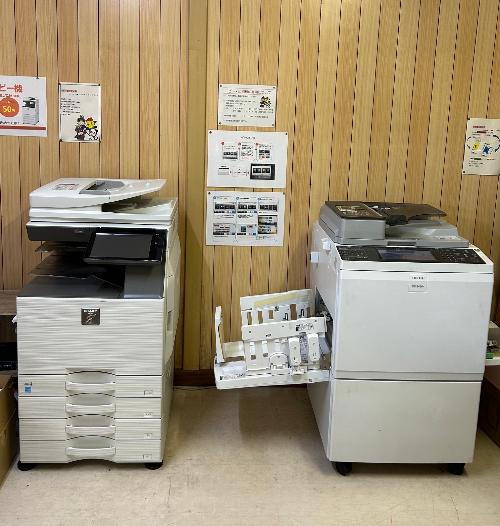 うぇるる内印刷機とコピー機