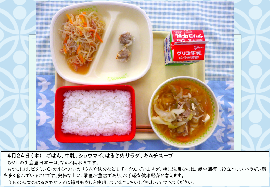 4月24日給食写真