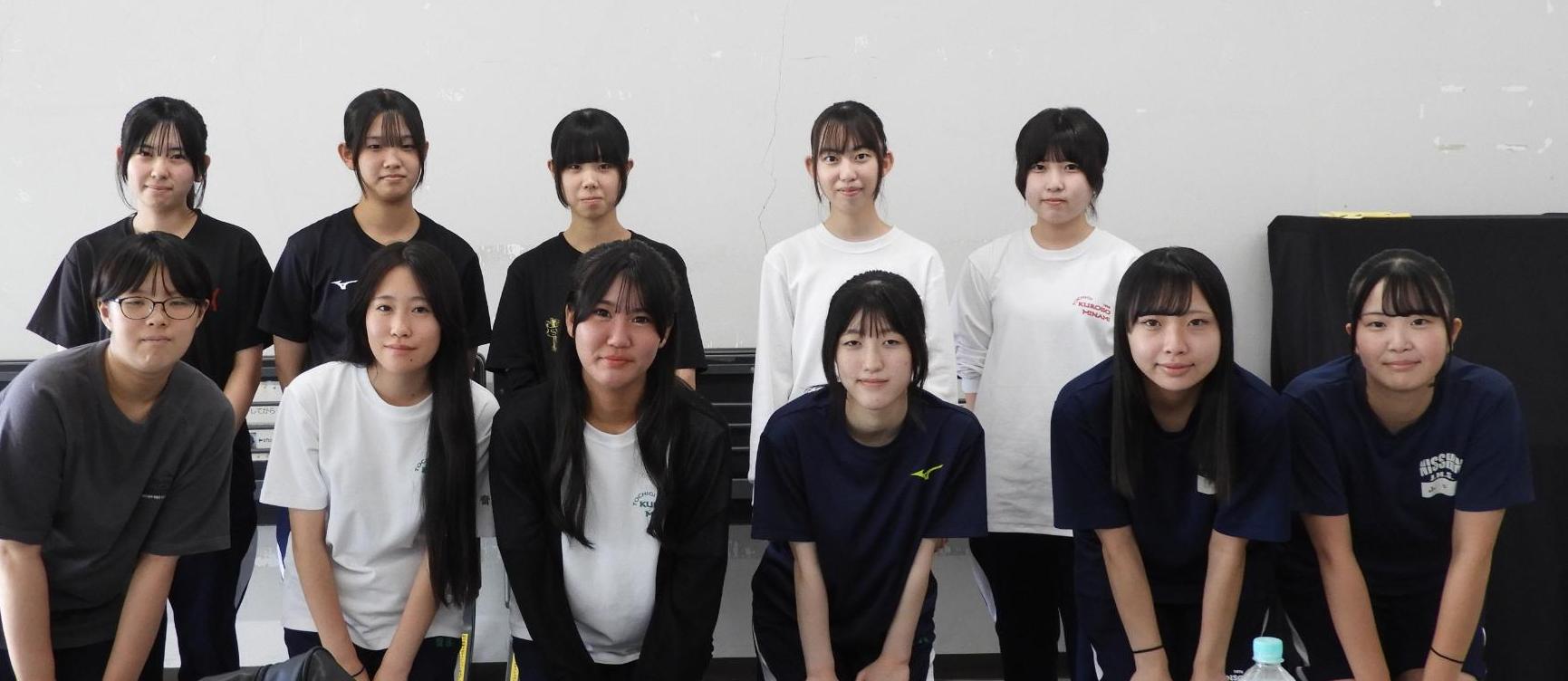黒磯南高等学校書道部の皆さん
