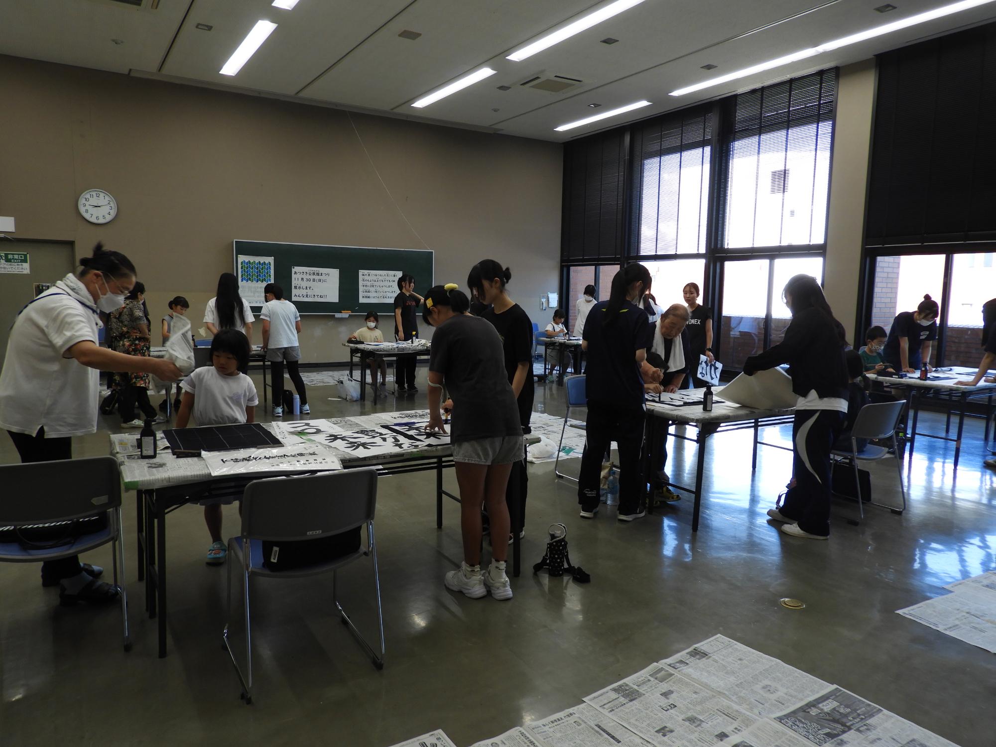夏休み宿題サポート塾書道教室1部