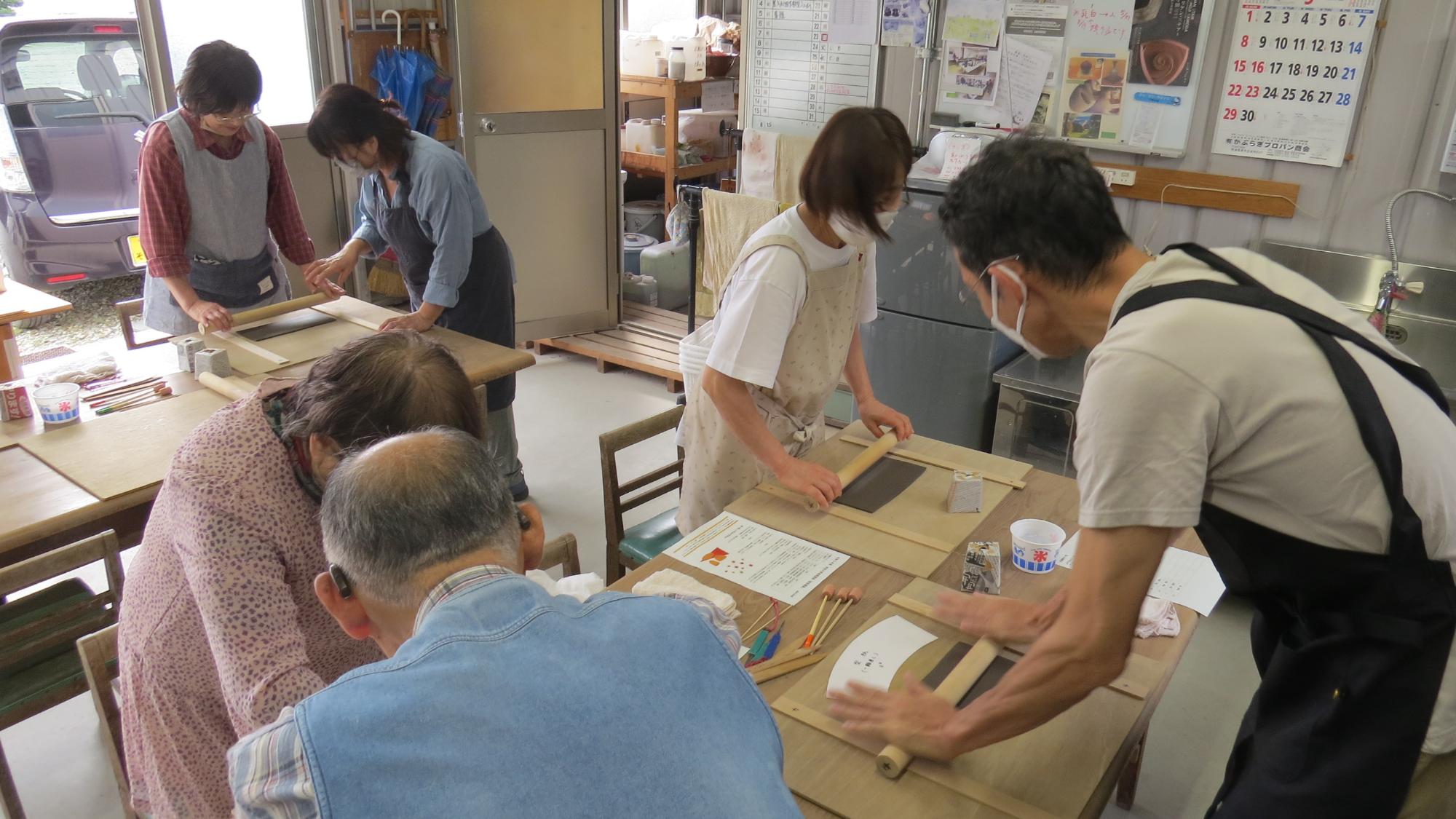 作陶の様子