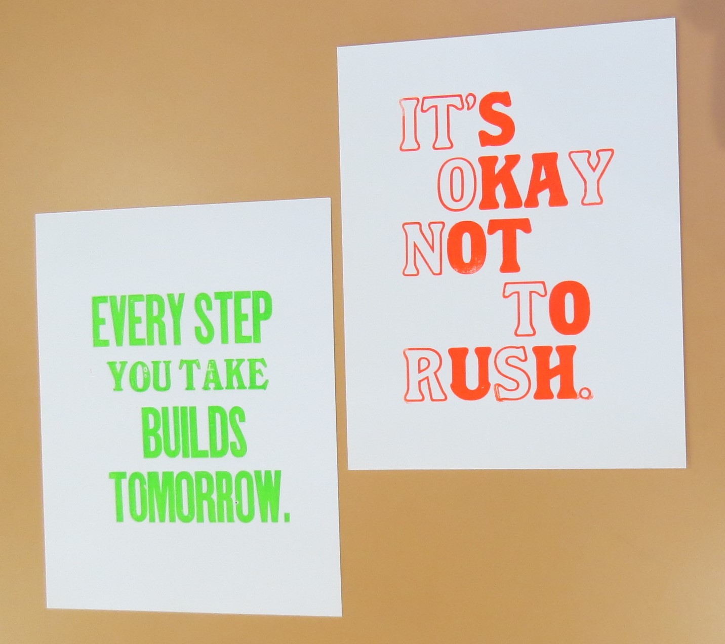 活版印刷でメッセージカード作りチラシ