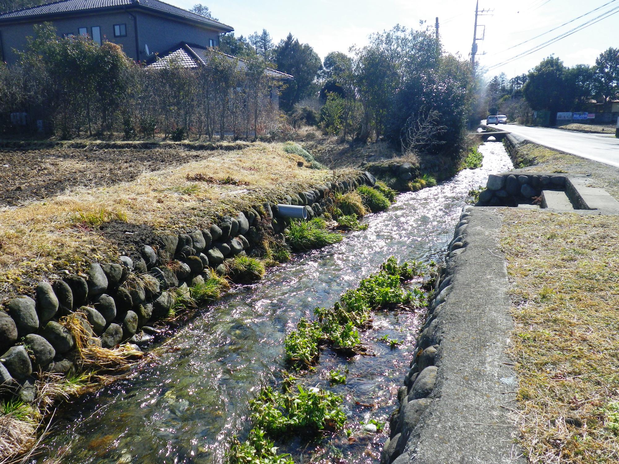 石林蟇沼用水玉石積水路